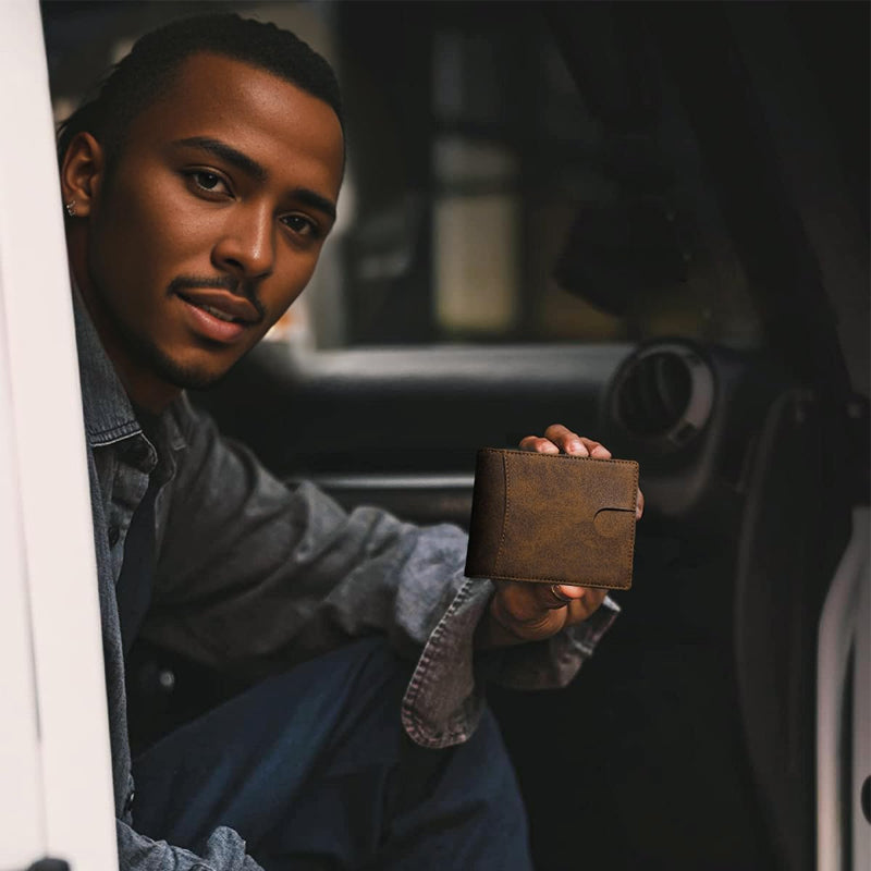 Genuine Leather Anti-theft Card Holder with RFID Protection