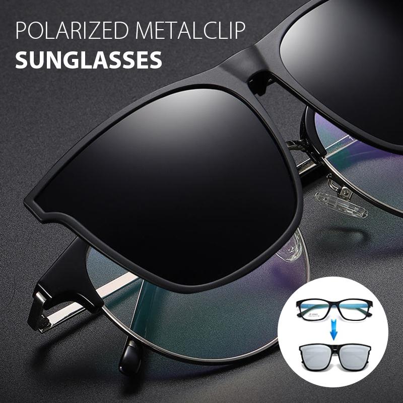 Polarized Clip-On Flip-Up Sunglasses for Prescription Glasses