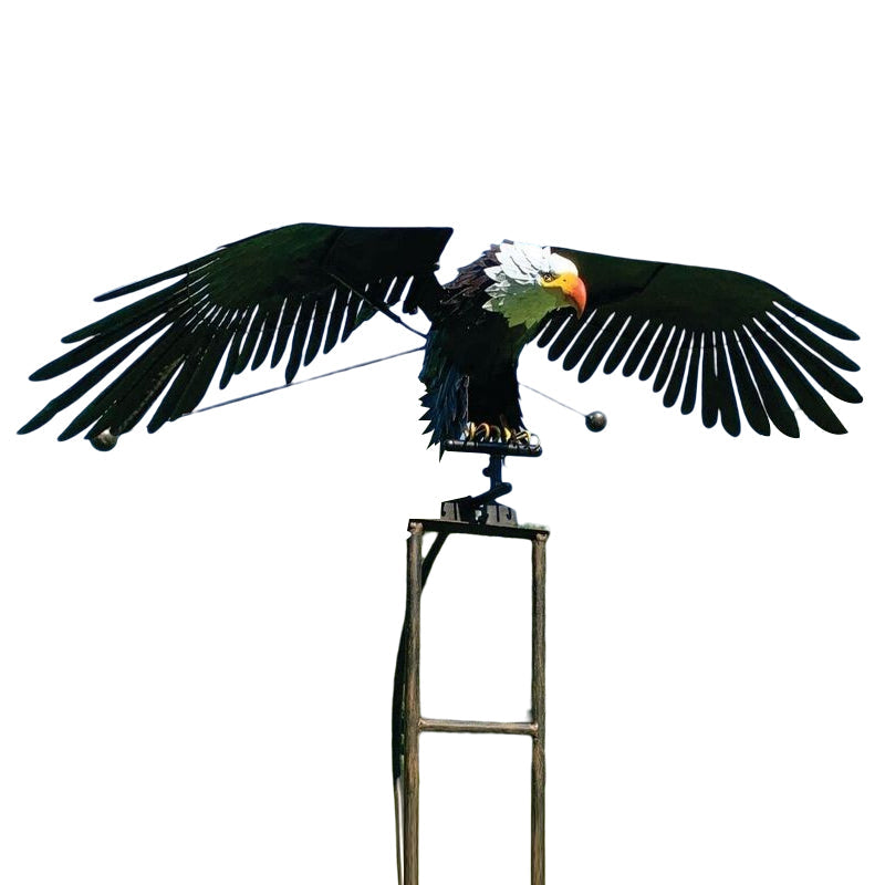 Outdoor Bird-Themed Windmill Sculpture for Gardens