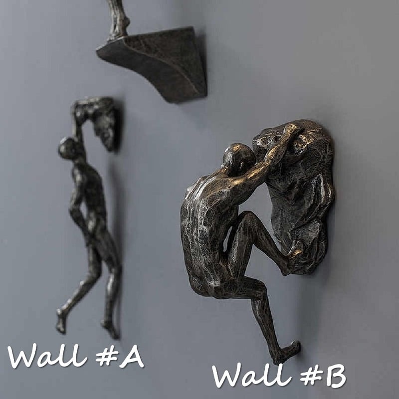 Climber Wall Art Statue