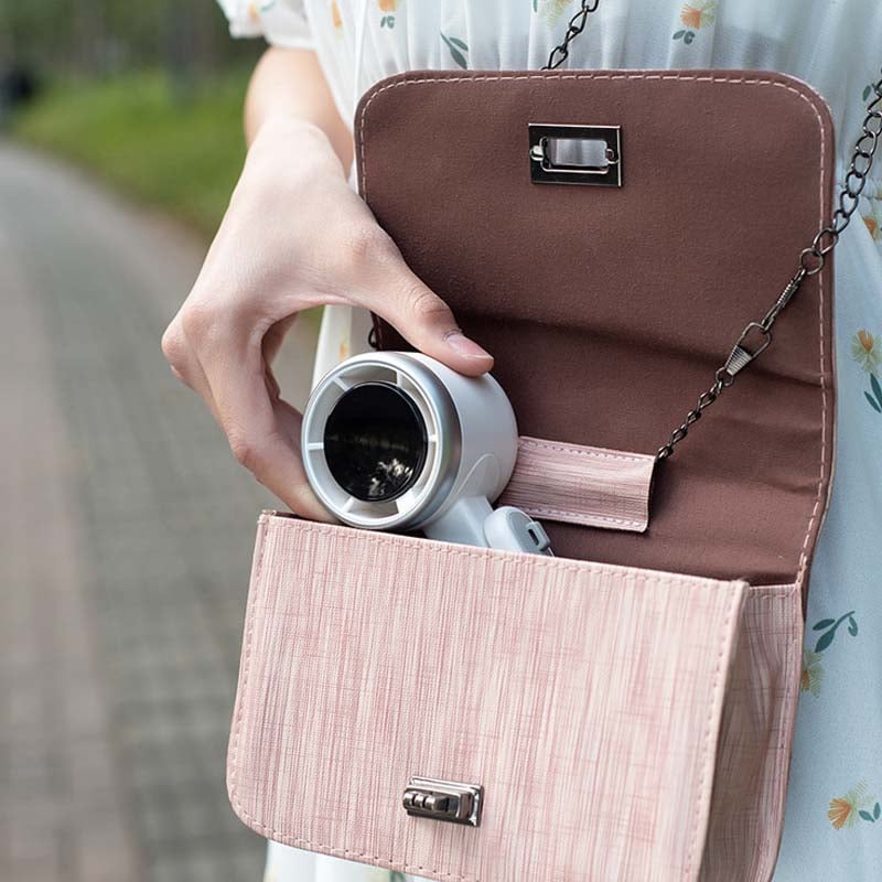 Portable High-Speed Folding Turbine Fan for Travel