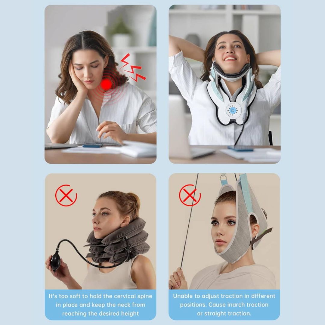 Adjustable Neck Traction Device for Cervical Pain and Tension Relief