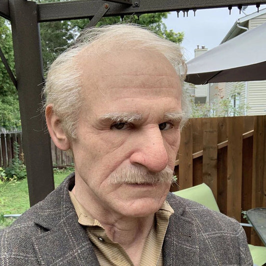 Realistic Latex Old Man Mask for Halloween and Cosplay