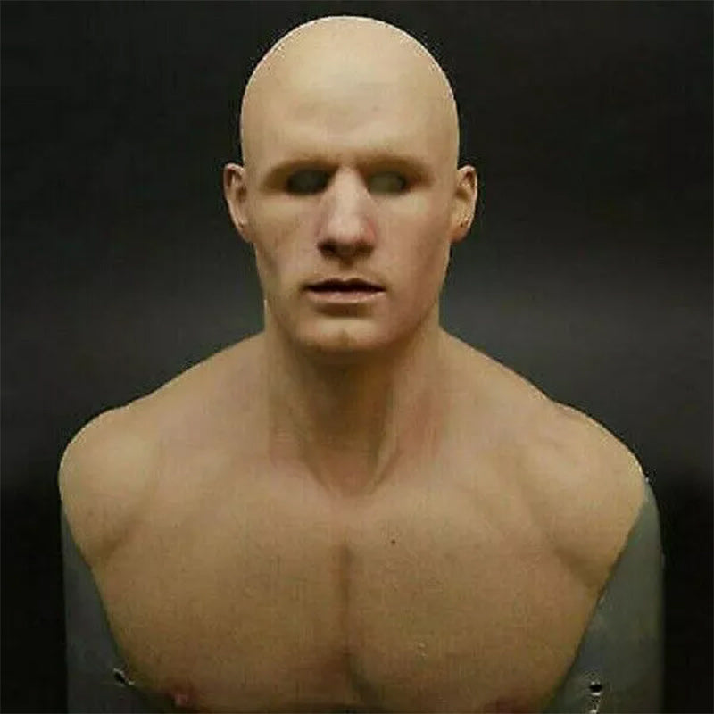 Realistic Full-Face Latex Mask for Halloween and Cosplay