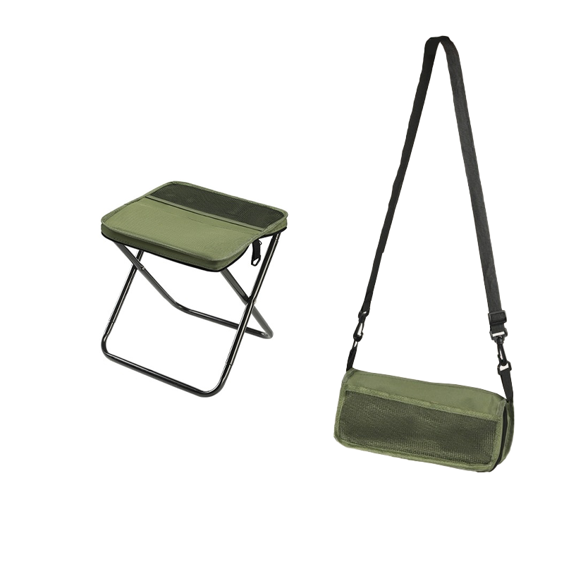Portable Backpack with Integrated Folding Seat