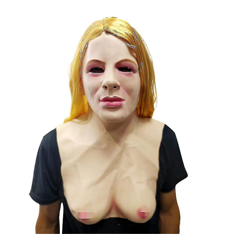 Realistic Full-Face Latex Mask for Halloween and Cosplay