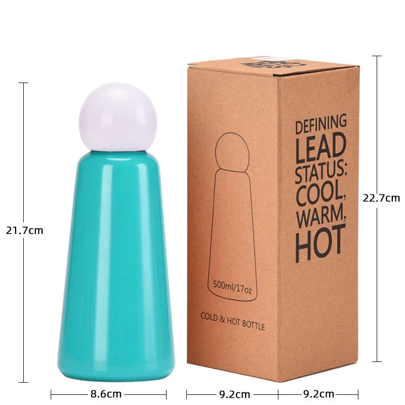 Premium Insulated Bottle - Keeps Drinks Hot 12hrs, Cold 24hrs, Leak-Proof