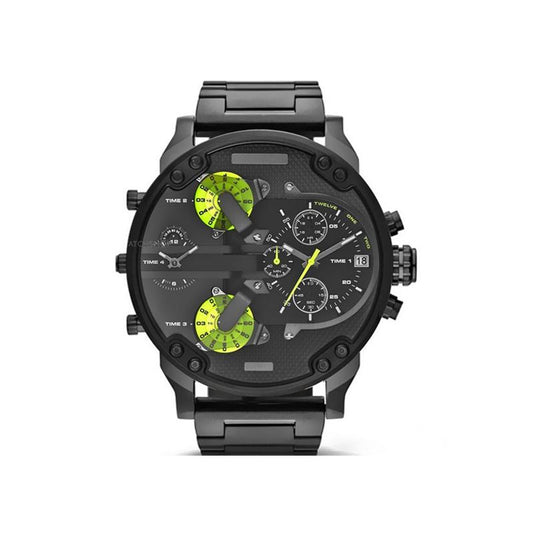 Luxury Men's Chronograph Quartz Watch – Stainless Steel Timepiece
