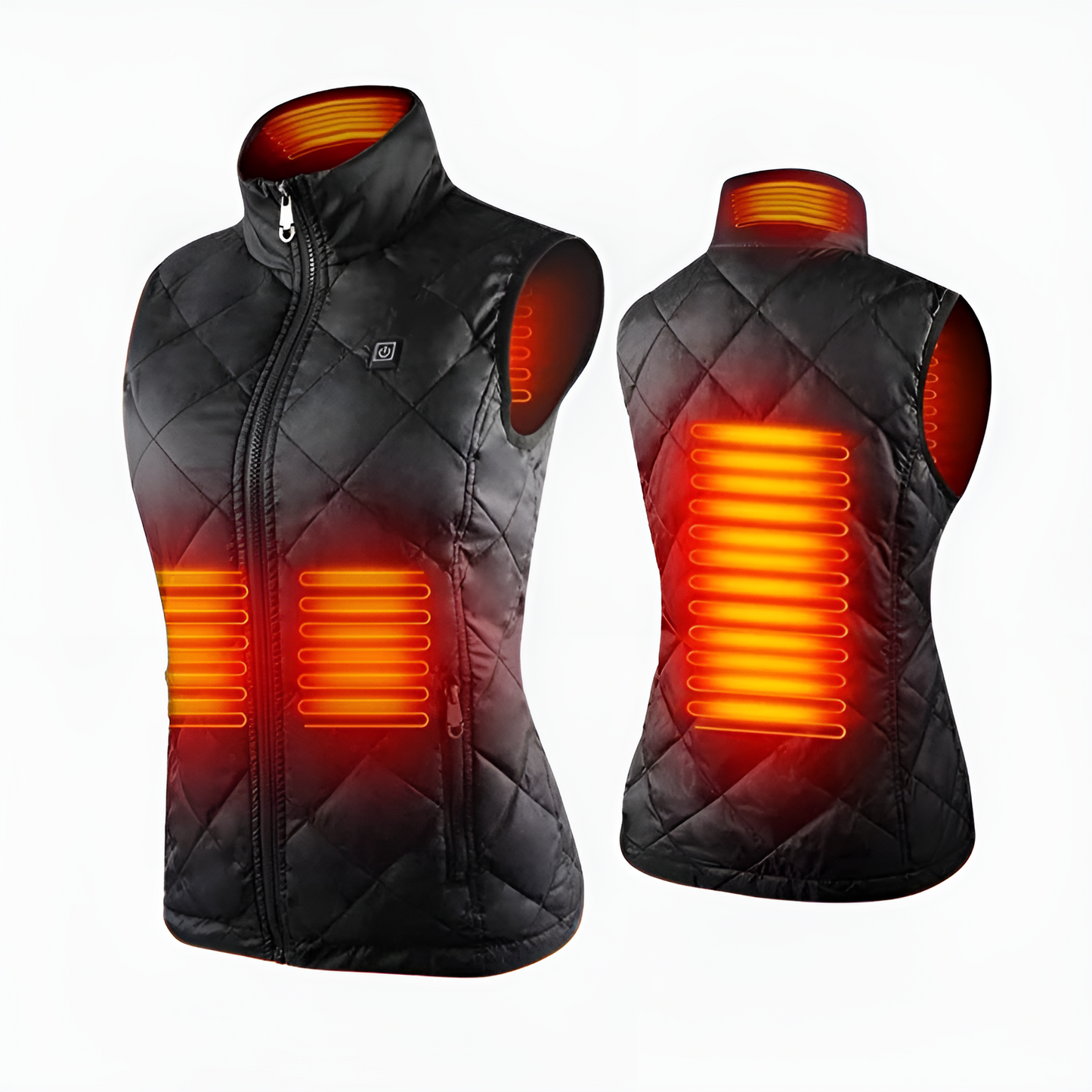 Women's Heated Vest with Dual Temperature Control and 9 Heat Zones for All-Season Comfort
