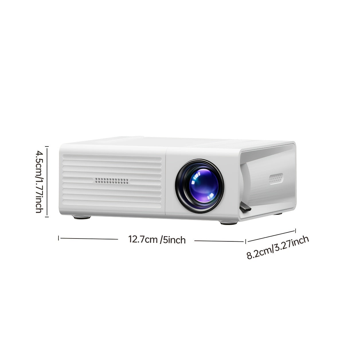 Ultra-Bright 3000 Lumen Mini Projector – Compact, HDTV & USB for Home & Outdoor Use