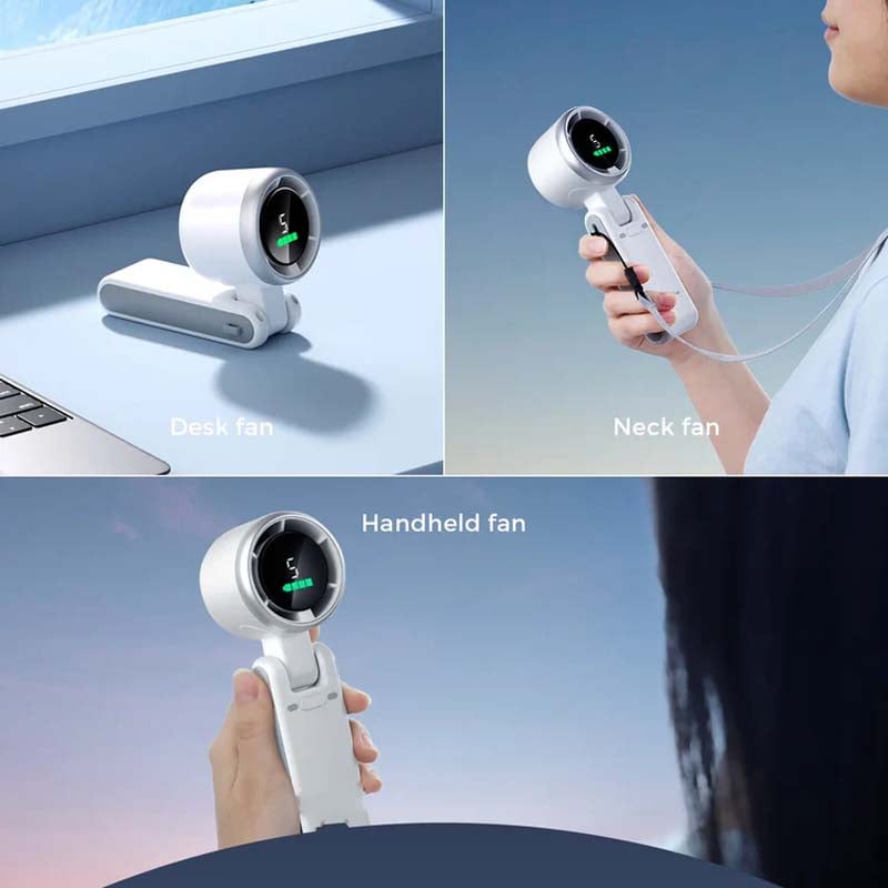 Portable High-Speed Folding Turbine Fan for Travel