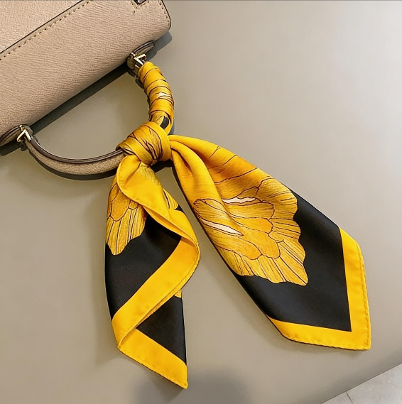 Retro Korean Style Faux Silk Fashion Scarf