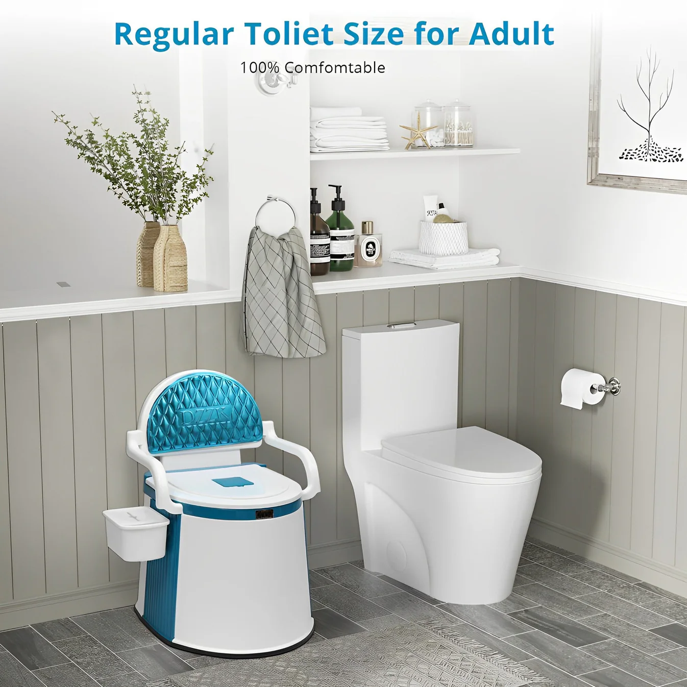 Portable Toilet for Adults & Seniors: Indoor/Outdoor Convenience