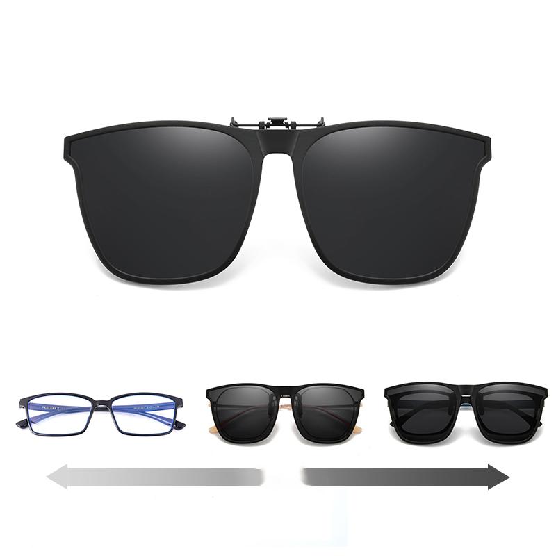 Polarized Clip-On Flip-Up Sunglasses for Enhanced Vision