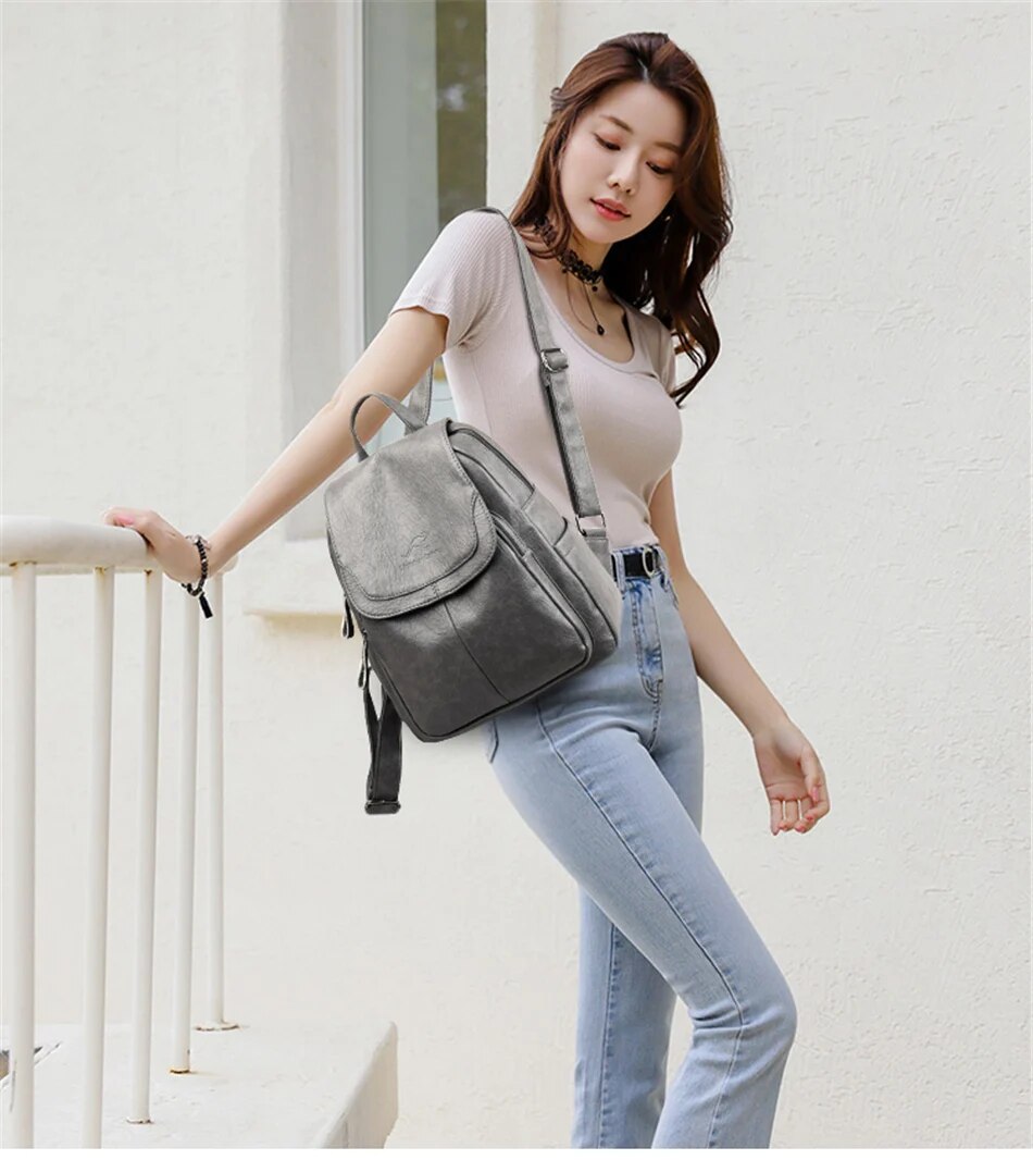 Women's Leather Backpack – Stylish and Functional