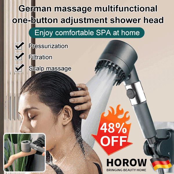 High-Pressure Showerhead for Luxurious Spa-Like Experience