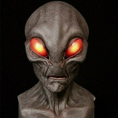 Realistic Latex & Silicone Alien Mask for Cosplay and Halloween Events