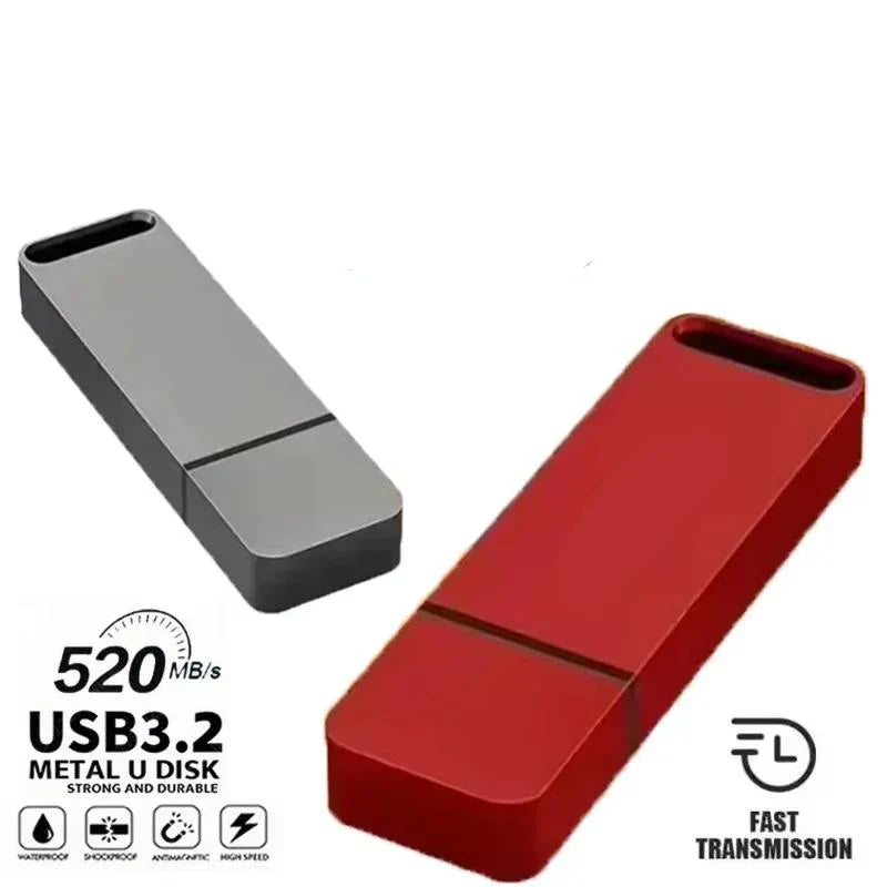 USB 3.2 Flash Drive | High-Speed, Metal, Waterproof for Windows & Mac