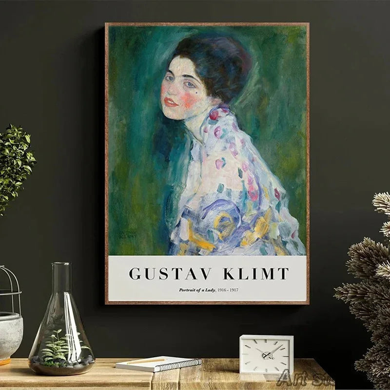 Sanetta of a lady by Gustav Klimt Livine Oakfield