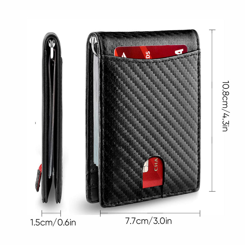 Genuine Leather Anti-theft Card Holder with RFID Protection