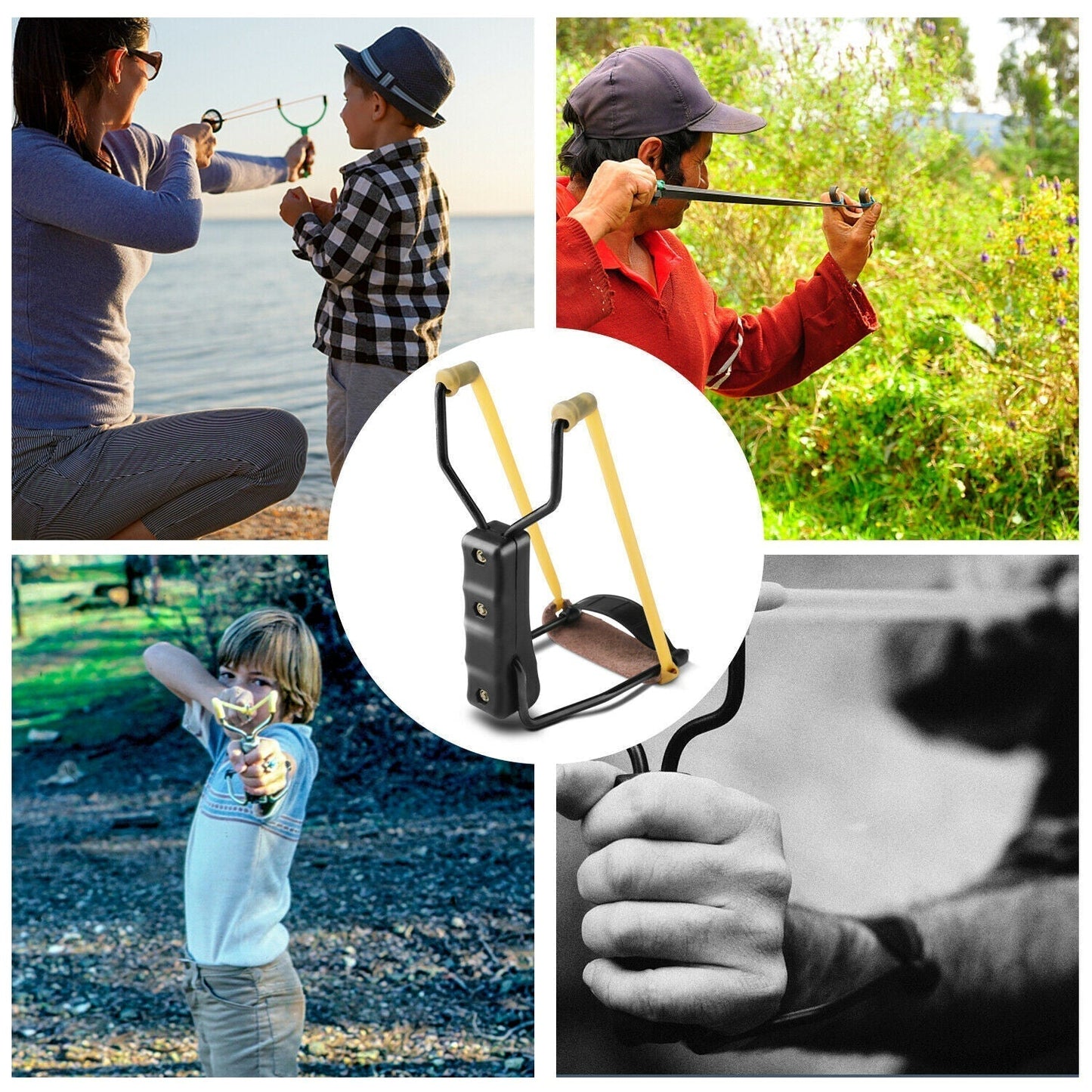 Collapsible Wrist Slingshot with Foldable Design