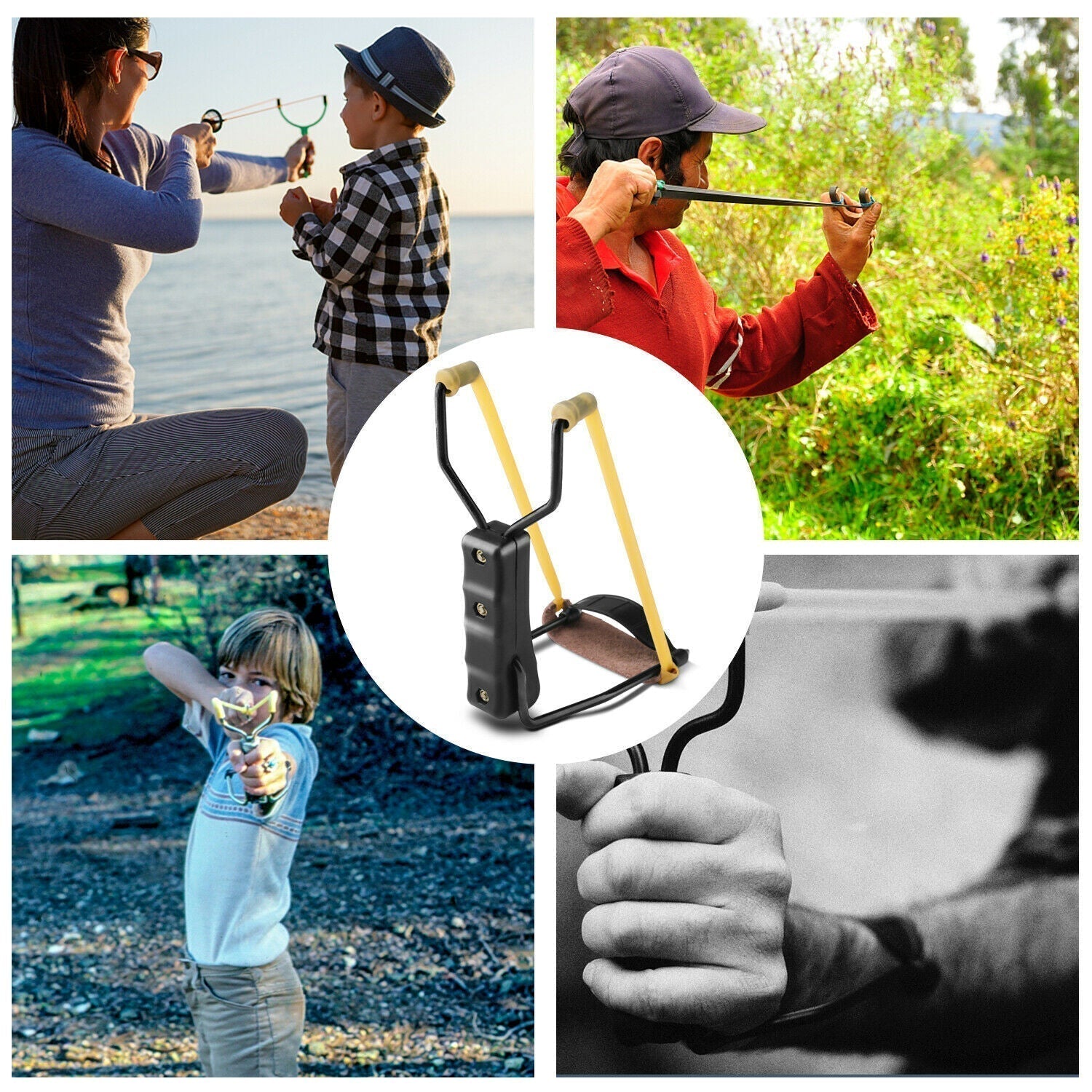 Collapsible Wrist Slingshot with Foldable Design