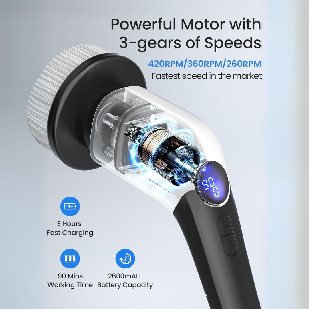 Electric Spin Scrubber – Cut Cleaning Time in Half with Ease