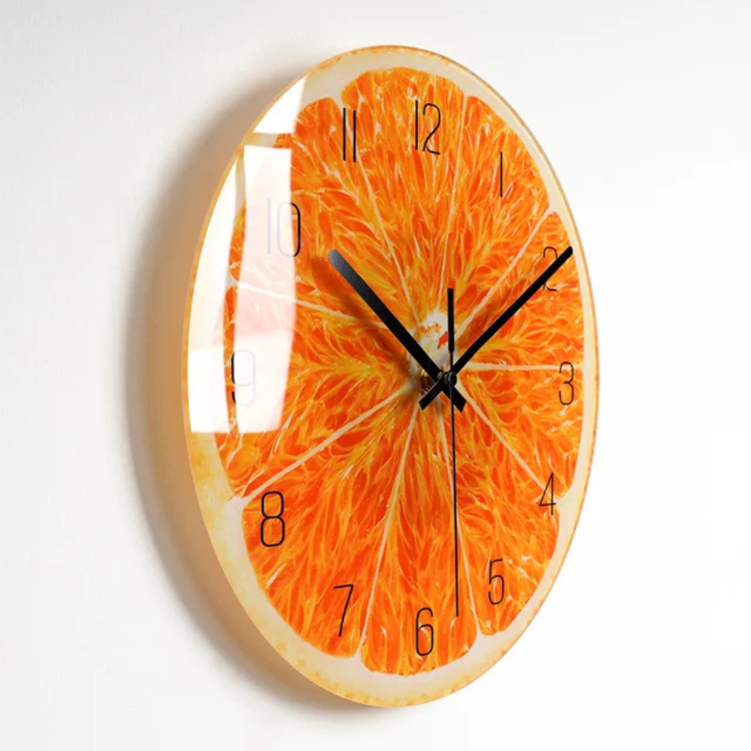 Elegant Large Glass Wall Clock with Contemporary Design