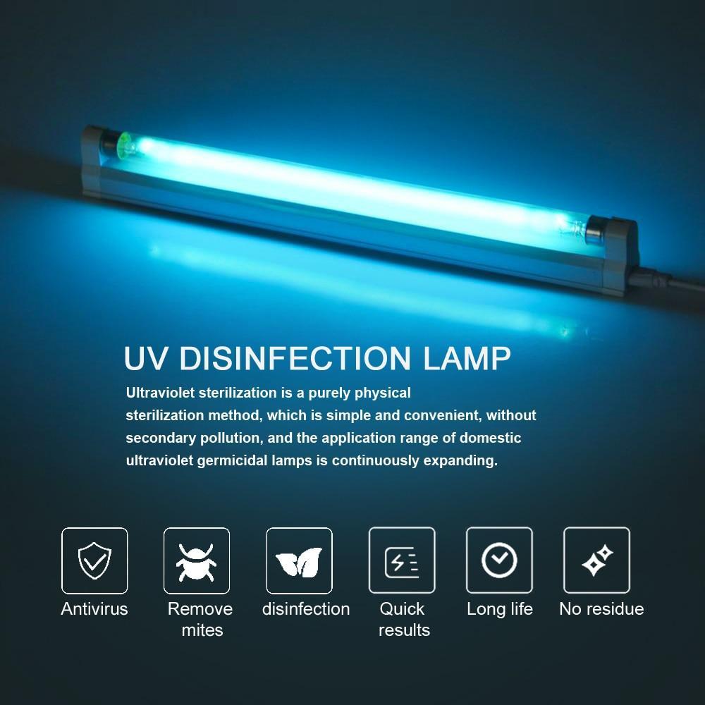8W UV-C Germicidal Light for Bacteria and Dust Mites Removal
