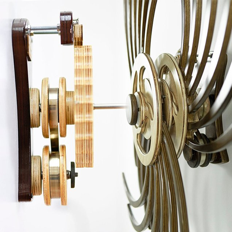 Handcrafted Kinetic Wooden Art Sculpture