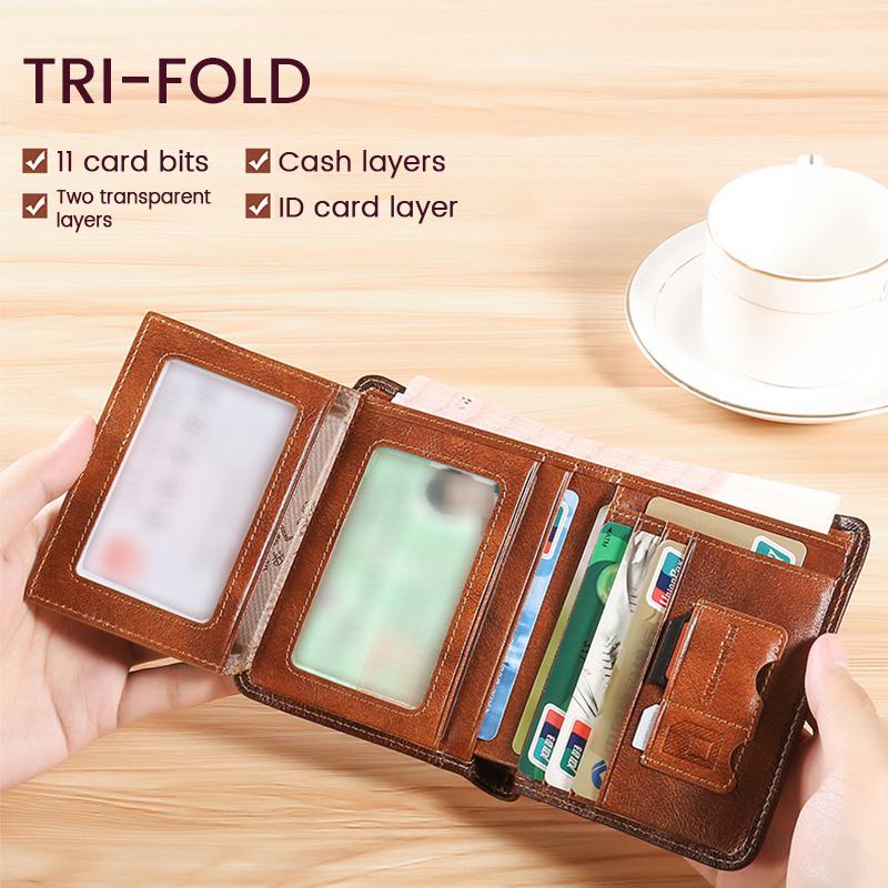 Men's Anti-Theft RFID Blocking Wallet