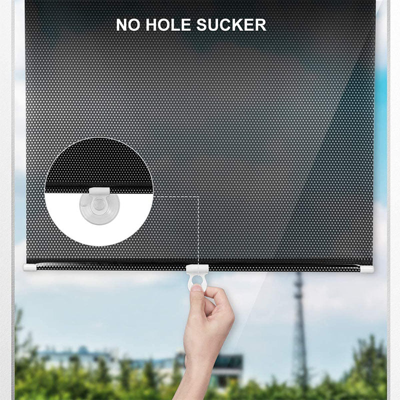 Piercing-Free Suction Cup Window Shade