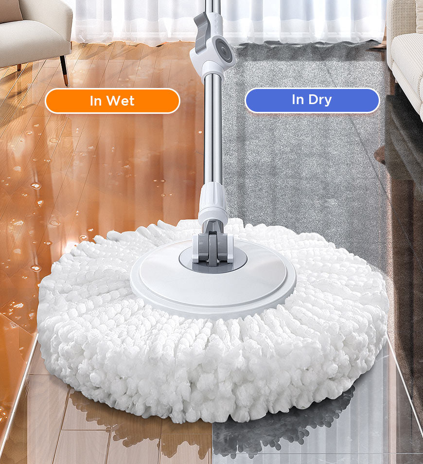 360° Rotating Mop & Bucket Set with Self-Wringing System F63