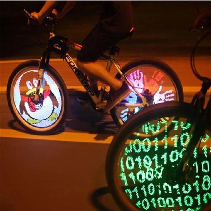 3D Bicycle Wheel LED Lights with 30 Patterns