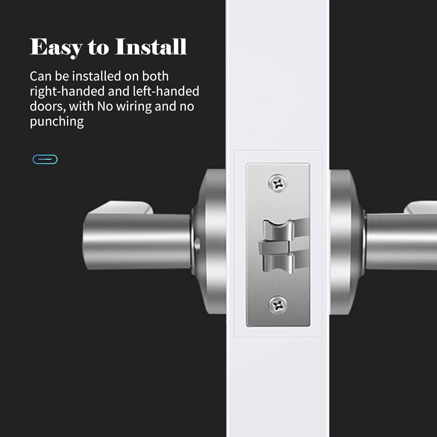 Smart Fingerprint Door Lock with Key Access & 30 User Capacity