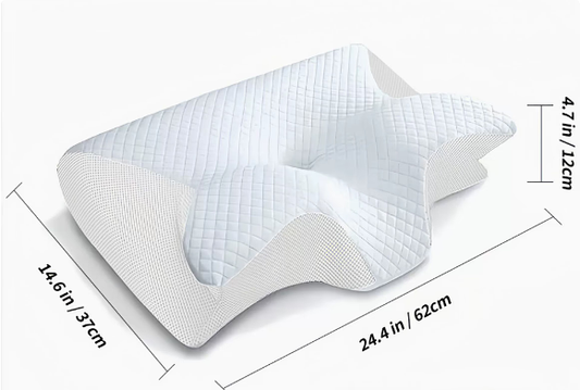 Anti-Snore Memory Foam Pillow for Deep Sleep and Breathable Comfort