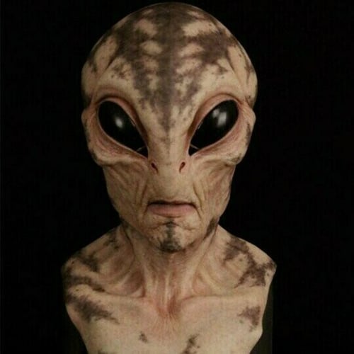 Realistic Latex & Silicone Alien Mask for Cosplay and Halloween Events