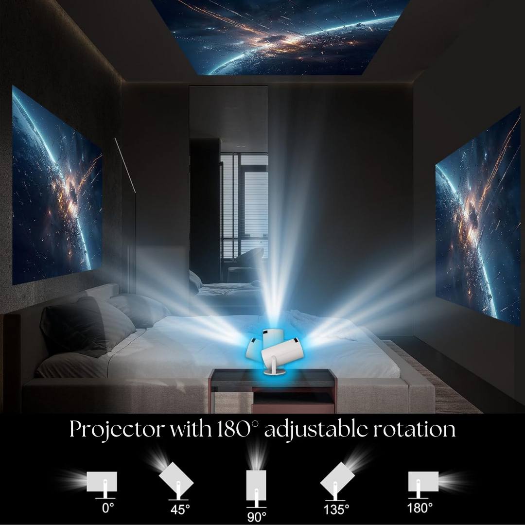 Ultra-HD 4K Portable Smart Cinema Projector