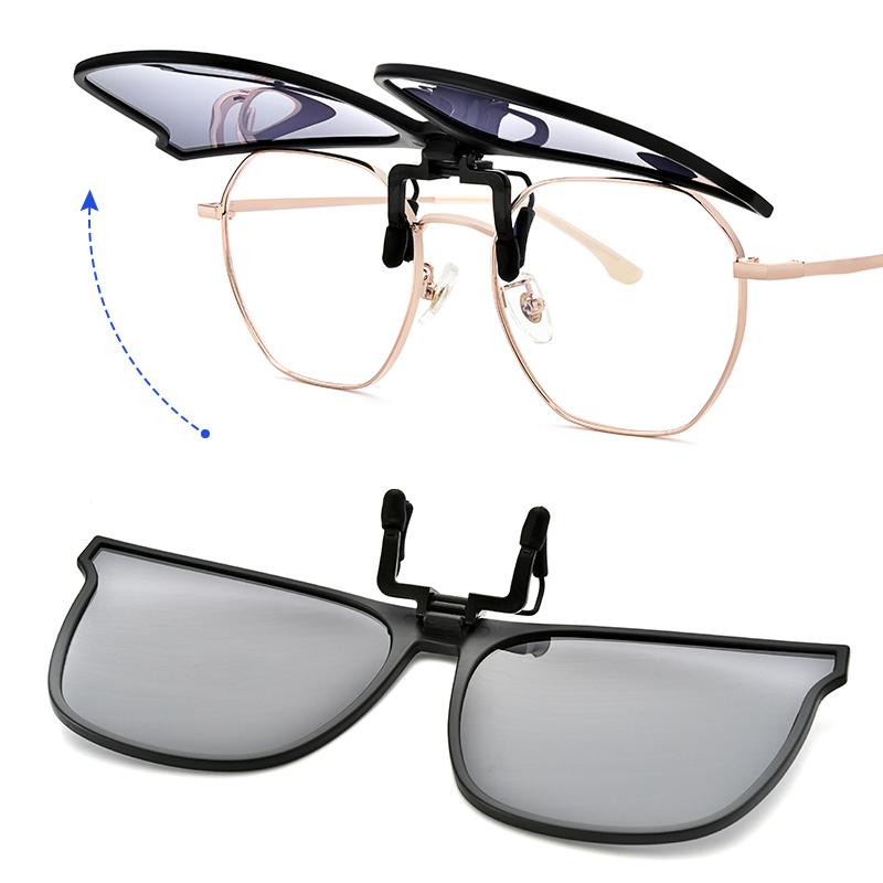 Polarized Clip-On Flip-Up Sunglasses for Enhanced Vision