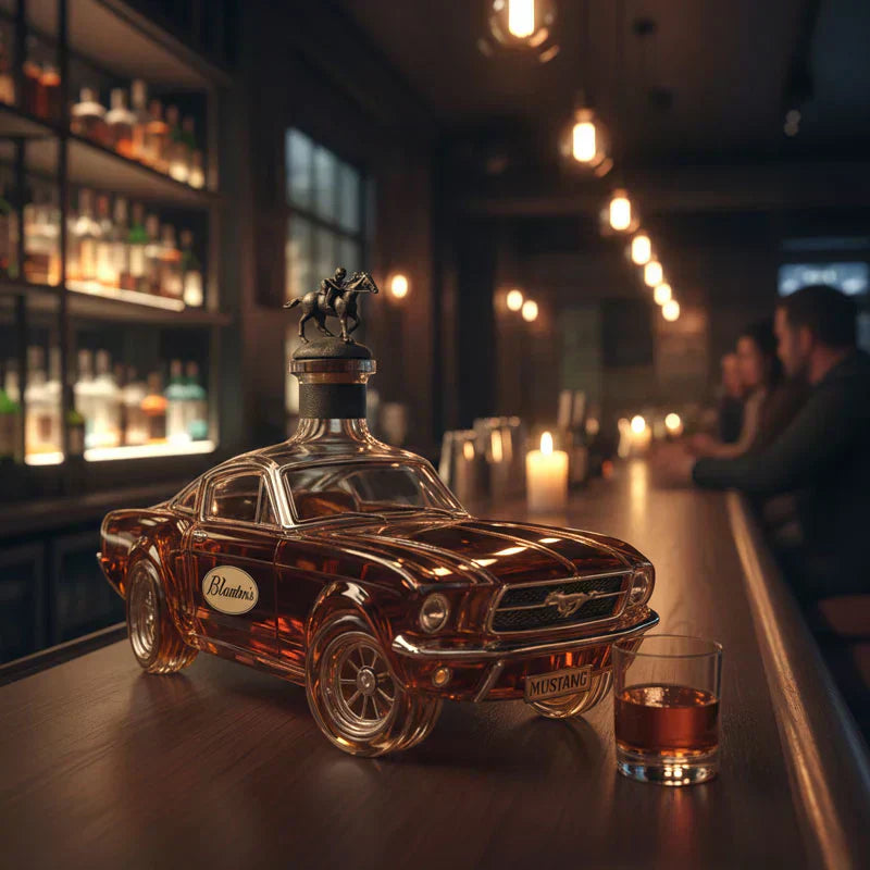 Limited Edition Bronco Whiskey Flask | Stylish Decorative Bottle
