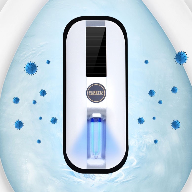 Portable UV Sterilizer for Toilets with Solar Power