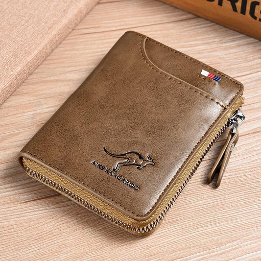 Men's RFID-Blocking Leather Wallet
