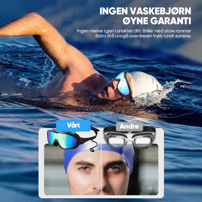 Anti-Fog Swimming Goggles with Wide View