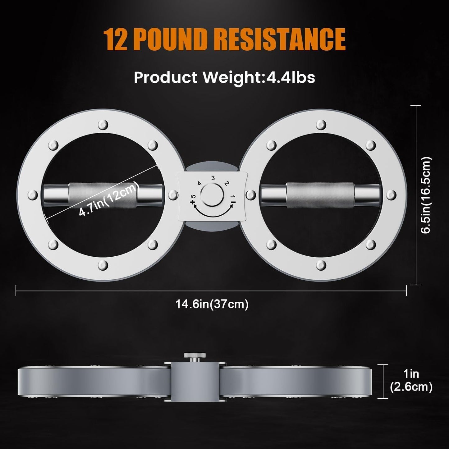 Adjustable Resistance Arm Exerciser with 360° Motion for Upper Body Fitness