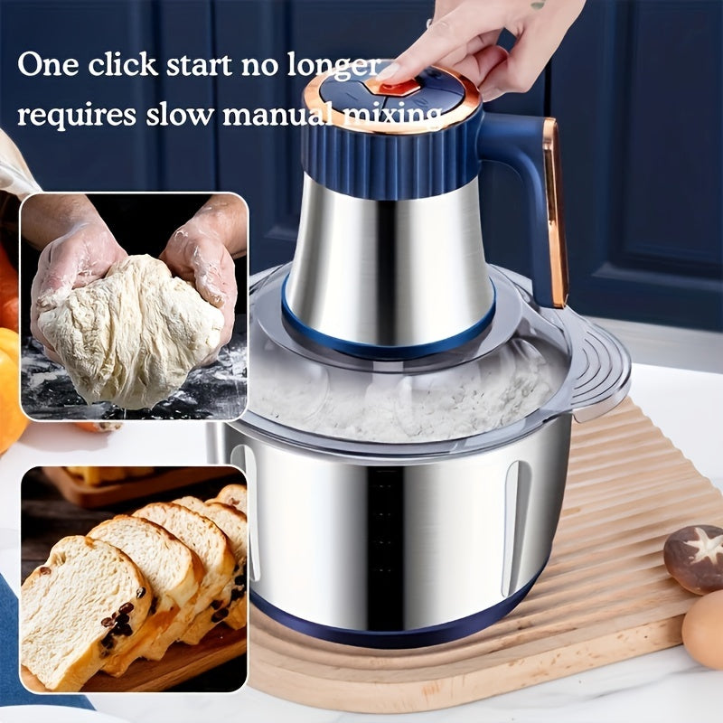 Stainless Steel Food Processor - High-Speed Meat Grinder & Veggie Chopper (5L)
