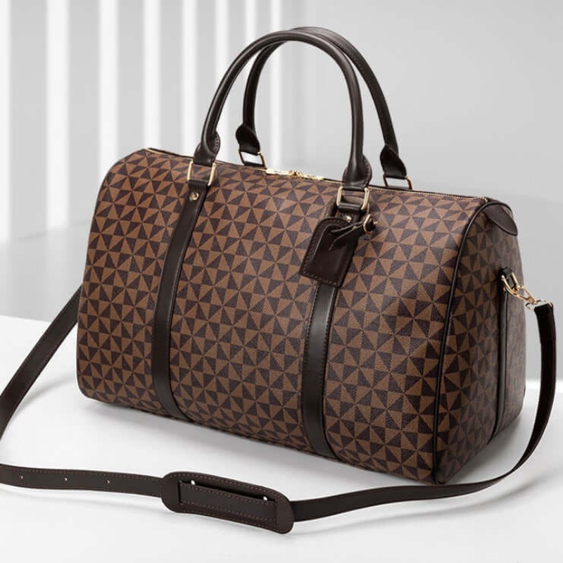 Premium Leather Travel Bag - Stylish Unisex Duffle Bag