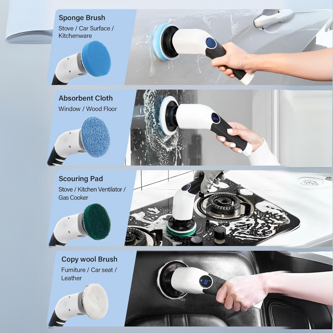 Electric Spin Scrubber – Cut Cleaning Time in Half with Ease