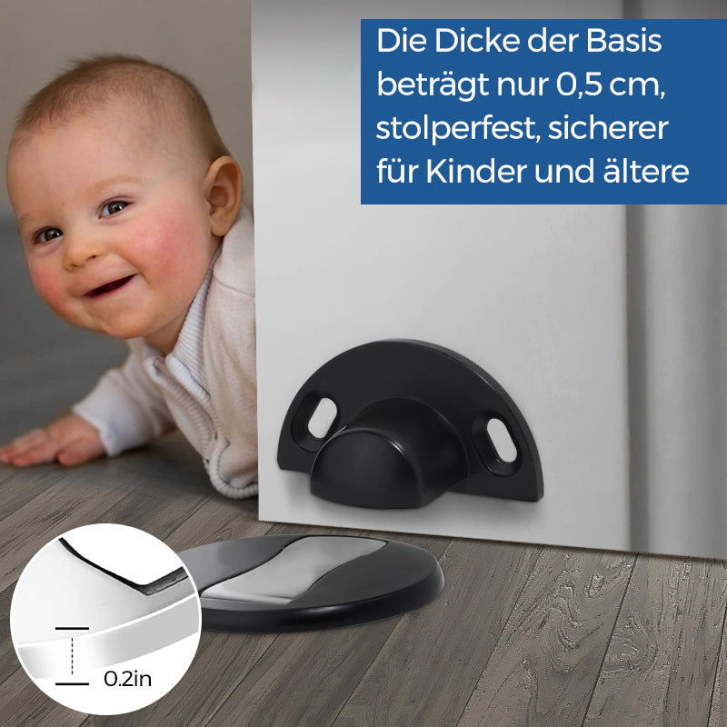 Invisible Magnetic Door Stopper in Stainless Steel Finish