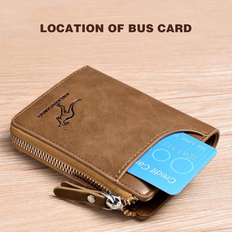 Men's RFID-Blocking Leather Wallet