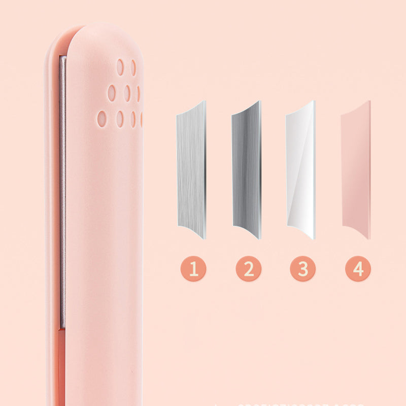 Mini 2-in-1 Ceramic Curl and Straighten Iron for Travel Styling